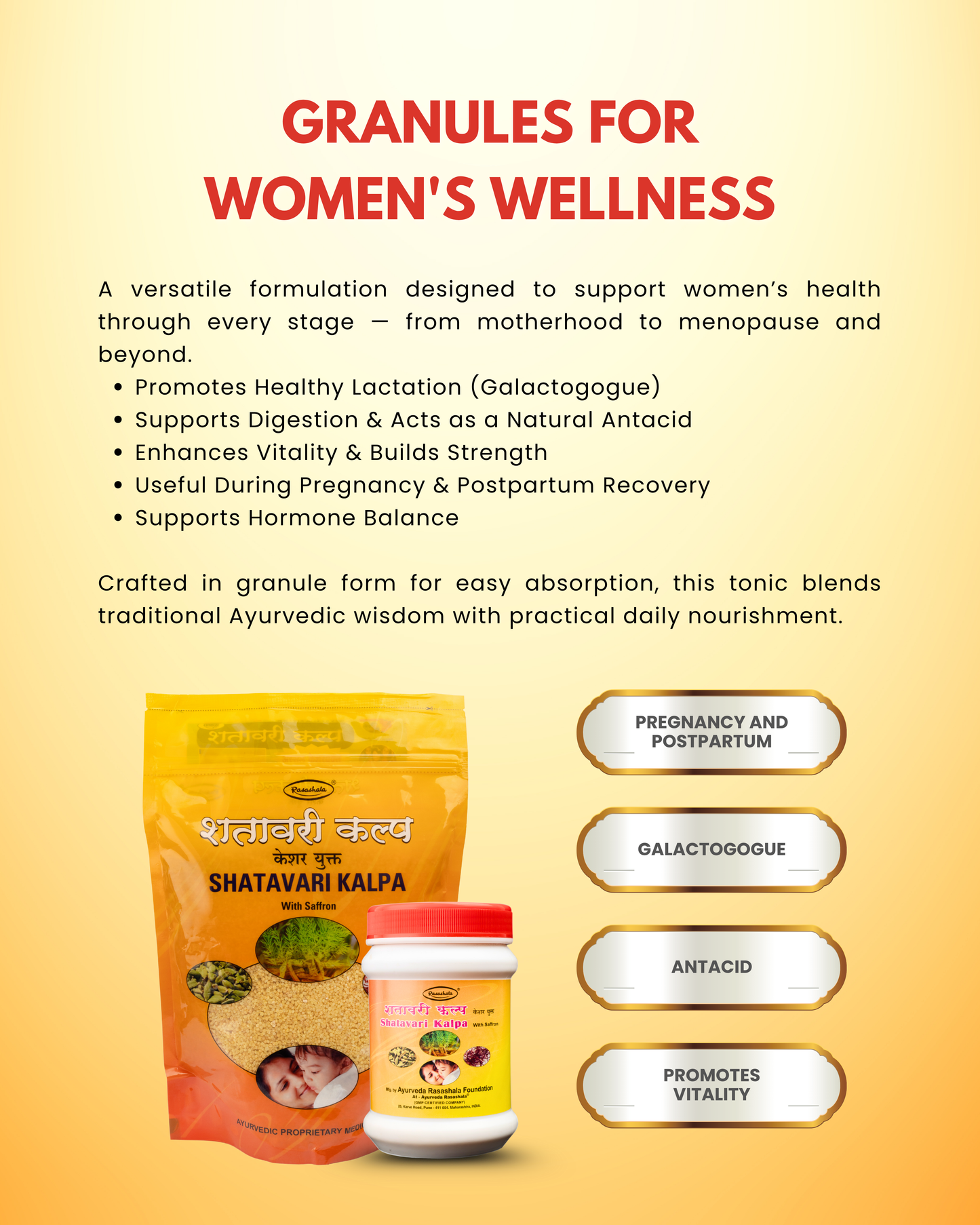 Shatavari Kalpa (Kesharyukta) – Ayurvedic Wellness for Every Woman