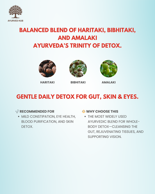 Triphala Choorna – Ayurvedic Powder for Detox, Digestion & Skin Wellness ( 100 gm ) (Pack of 2 )