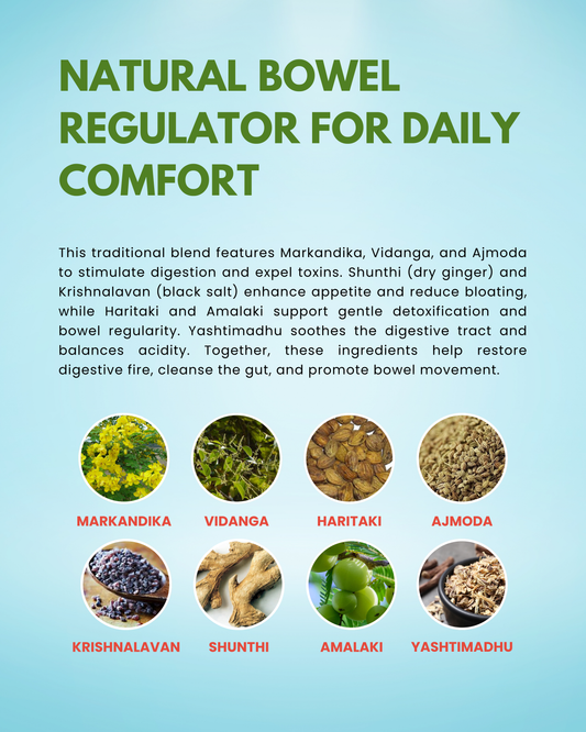 Suksharak Choorna | Ayurvedic Gentle Laxative Powder – Relieves Gas & Acidity