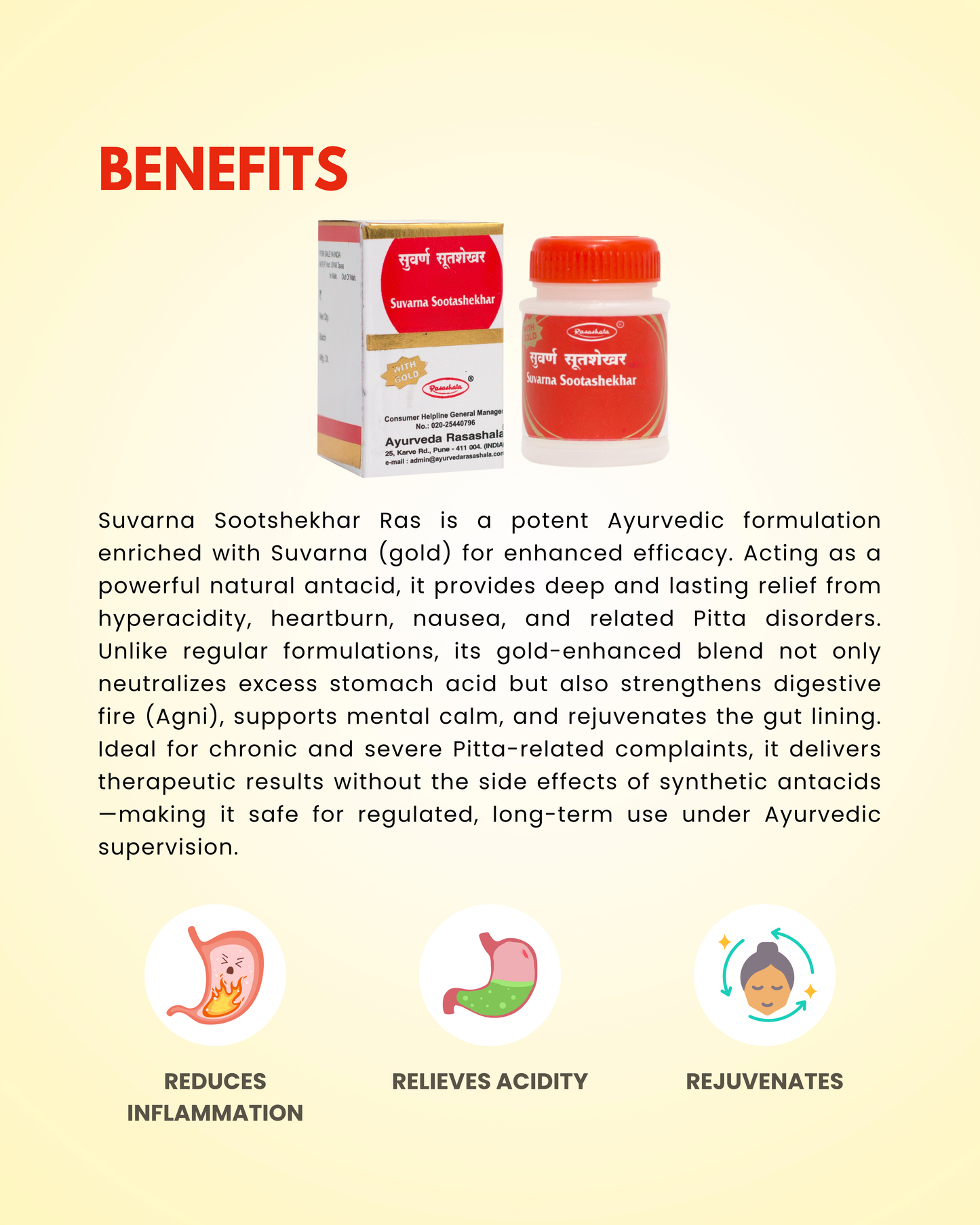 Suvarnasootshekher Ras | Ayurvedic Tablets – Reduces Inflammation & Supports Digestive Balance
