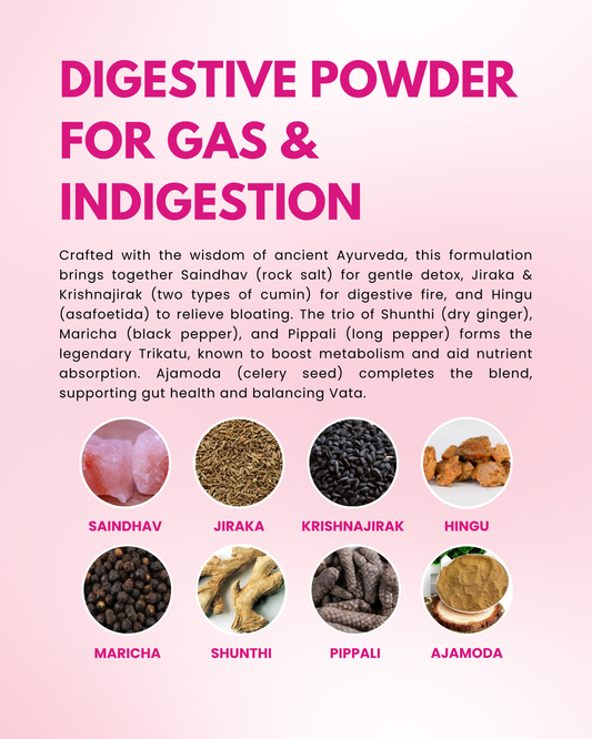 Hinghastak Choorna Ayurvedic Digestive Powder – Relieves Gas & Indigestion