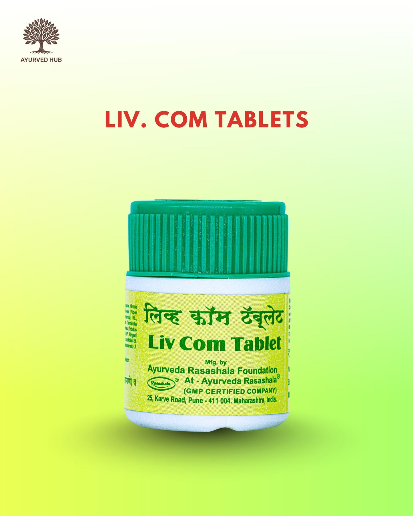 LIV. COM Tablets – Ayurvedic Support for Liver Health & Detox