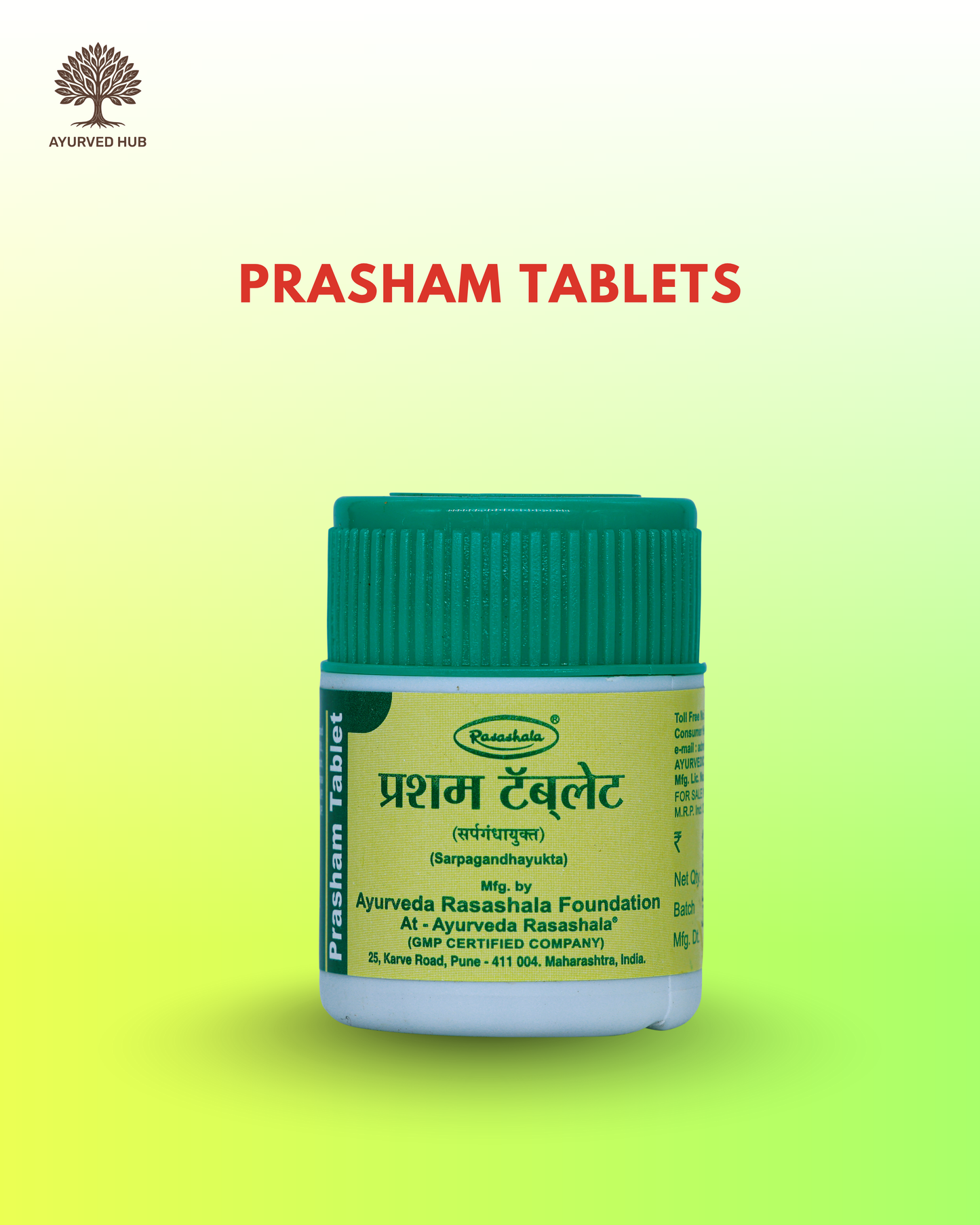 Prasham Tablets – Ayurvedic Support for Sleep, Calmness & Mental Clarity