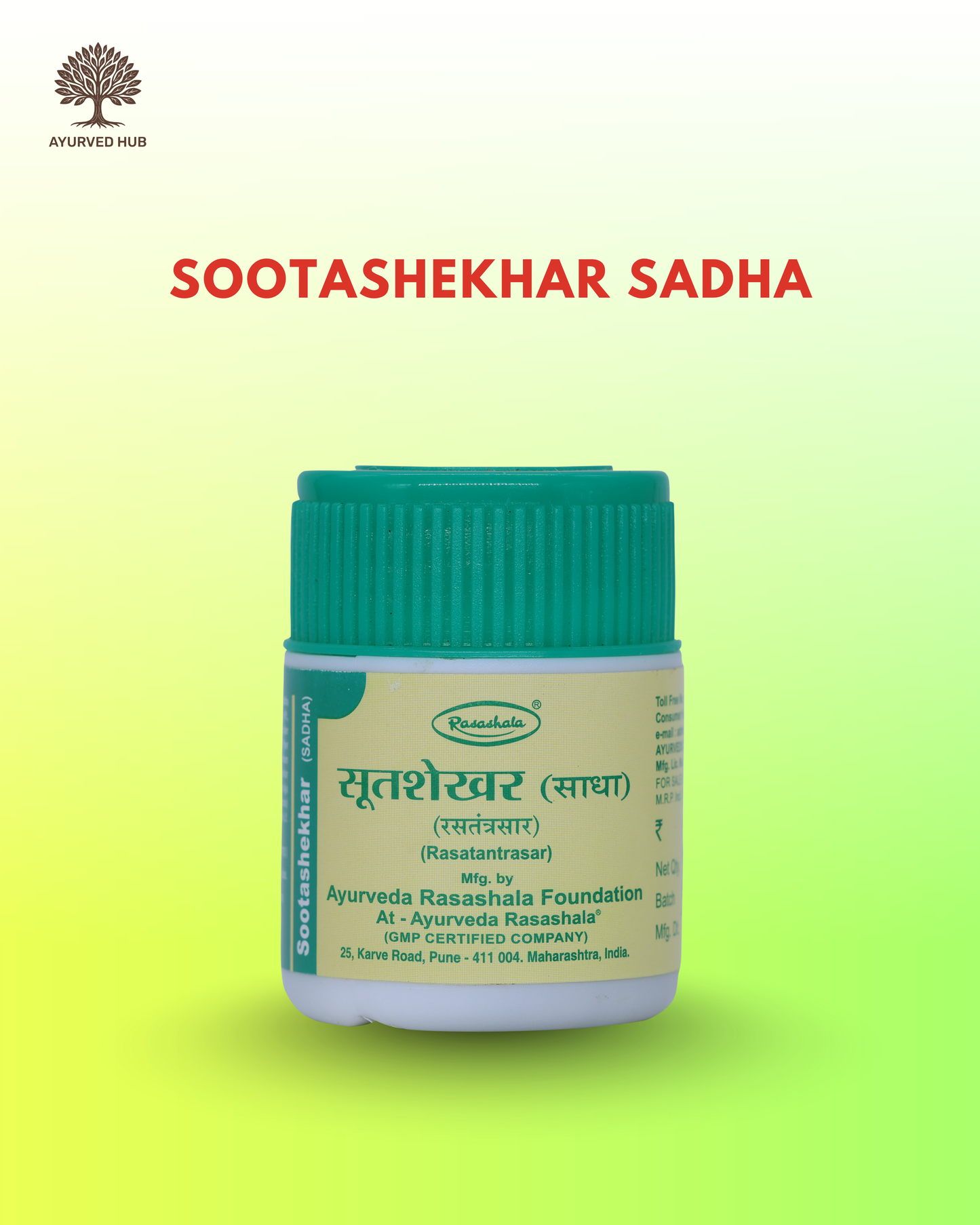 Sootashekhar Sadha – Ayurvedic Tablets for Hyperacidity, Skin & Digestive Comfort