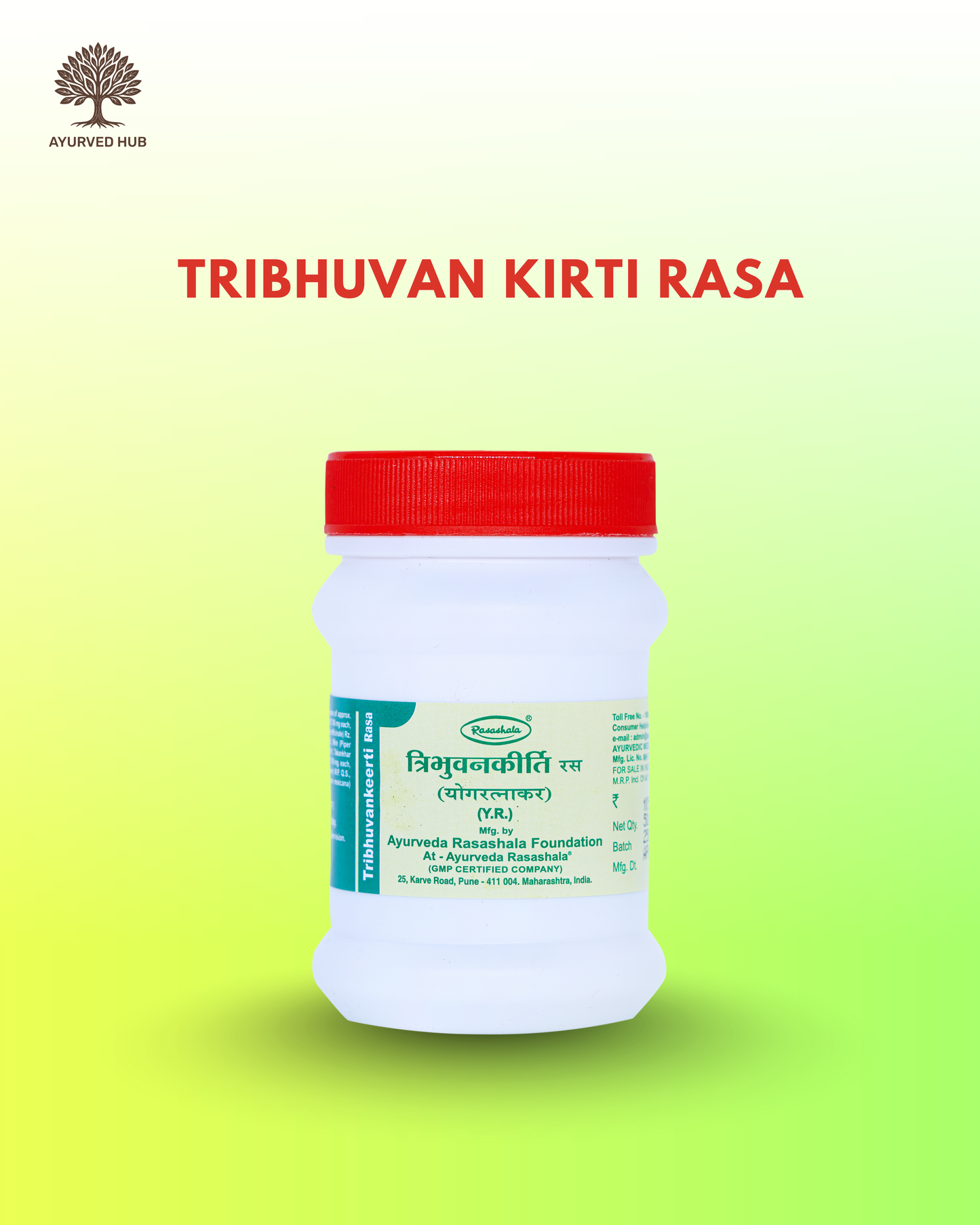 Tribhuvan Kirti Rasa – Ayurvedic Tablets for Fever, Cold & Cough Relief