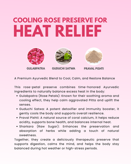 Gulkand (Pravalyukta) – Ayurvedic Rose Preserve for Cooling & Pitta Balance