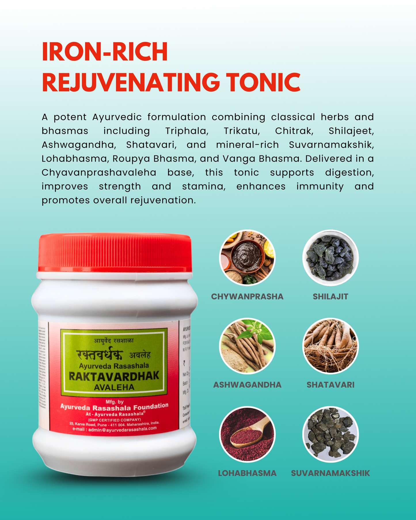 Raktavardhakavaleha – Ayurvedic Iron-Rich Tonic for Vitality & Hemoglobin Support