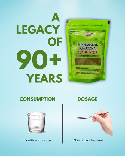 Suksharak Choorna | Ayurvedic Gentle Laxative Powder – Relieves Gas & Acidity