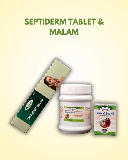 Septiderm – Ayurvedic Skin & Wellness Support (Tablets + Cream)