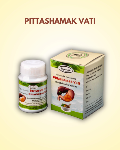 Pittashamak Vati – Ayurvedic Antacid & Pitta Regulator for Acidity, Heartburn & Nausea