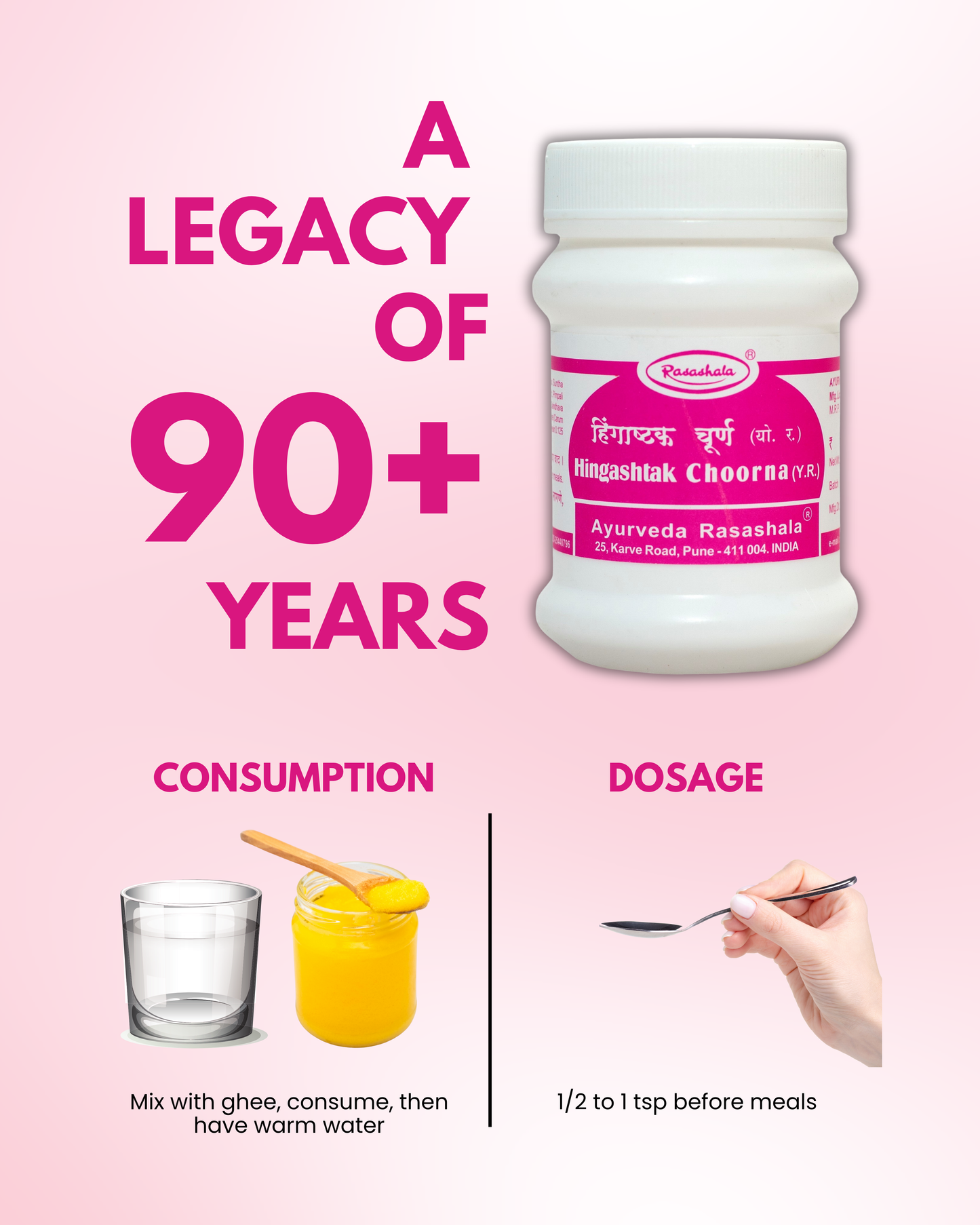 Hinghastak Choorna Ayurvedic Digestive Powder – Relieves Gas & Indigestion
