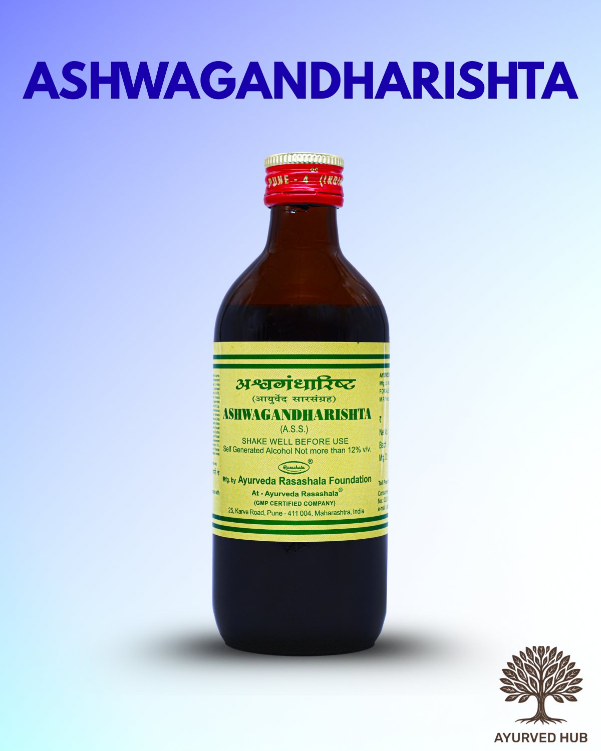 Ashwagandharishta (1 ltr) – Ayurvedic Tonic for Strength, Vitality & Fatigue