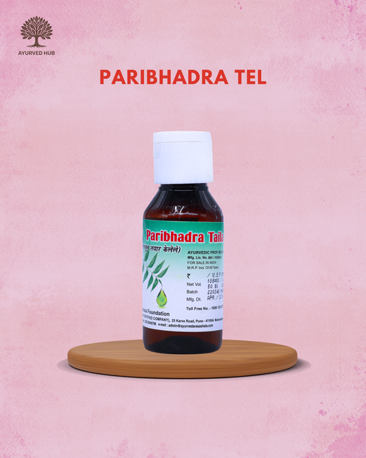 Paribhadra Taila – Ayurvedic Medicated Oil for Skin Irritations & Healing Wounds | Ayurved Rasashala ( 50 ml )
