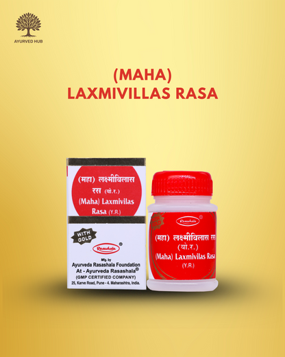 Mahalakshmi Vilas Rasa Tablets – Traditional Ayurvedic Mineral-Rich Blend for Wellness Support