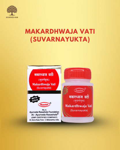Makardhwaj Vati – Classical Ayurvedic Energizing Tablet with Suvarna Bhasma