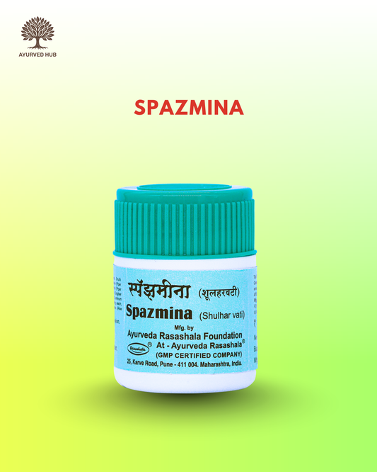 Spazmina – Ayurvedic Tablets for Abdominal Spasms & Digestive Comfort