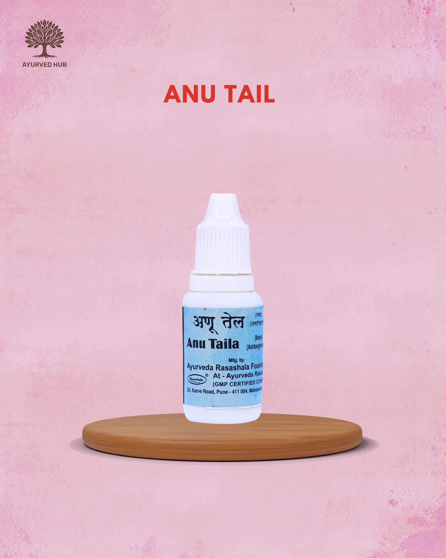 Anu Taila – Ayurvedic Nasya Oil for Sinus, Cold, and Headache Relief | Ayurved Rasashala ( 15 ml X 3 )