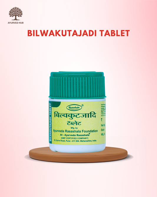 Bilwakutajadi Tablets – Ayurvedic Digestive Support for Diarrhoea & Dysentery | Rasashala