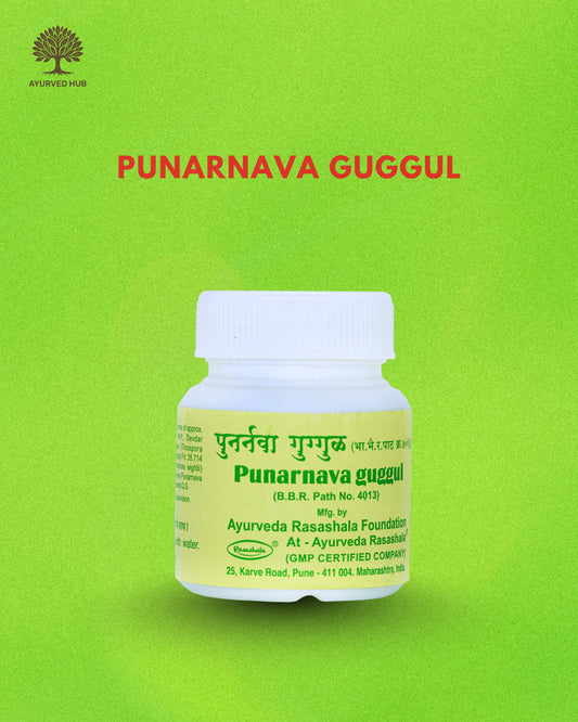Punarnava Guggul – Ayurvedic Tablets for Fluid Balance & Detox Support