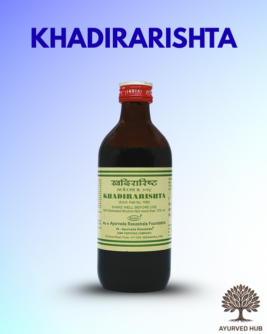 Khadirarishta (1 ltr) – Ayurvedic Blood Purifier for Skin, Digestion & Immunity