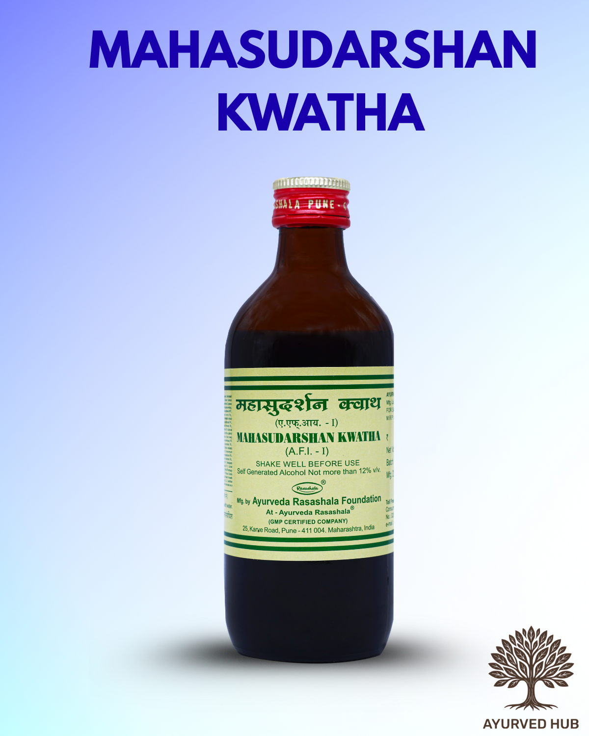 Mahasudarshan Kwath (1 ltr) – Ayurvedic Remedy for Fever, Cold & Viral Infections