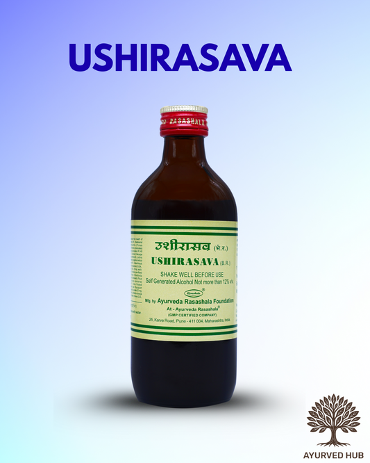 Ushirasava (1 ltr) – Ayurvedic Coolant for Pitta Fever, UTI & Skin Disorders